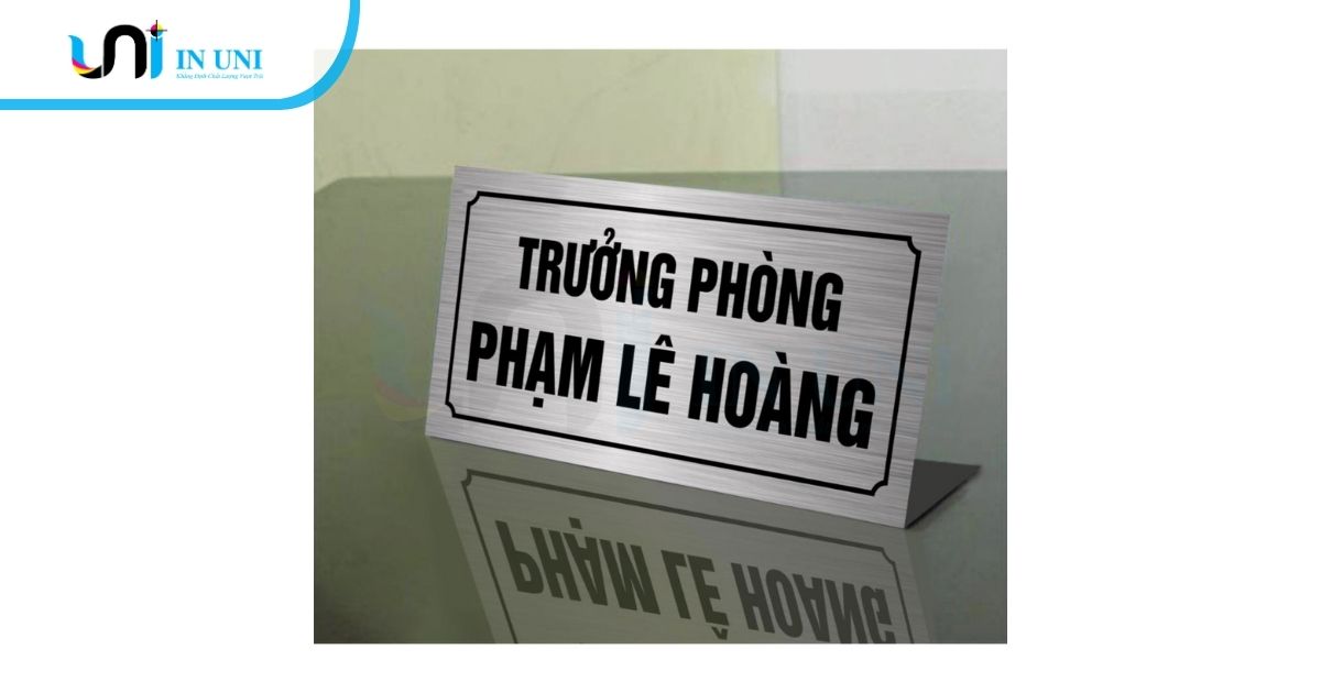 Standee để bàn inox