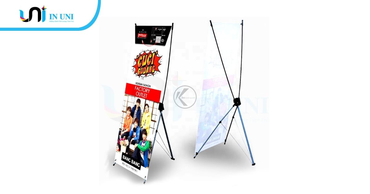 Mẫu Standee chữ X đẹp