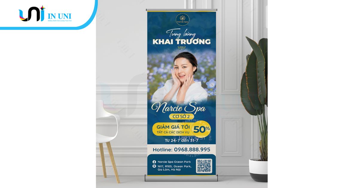 99+ mẫu standee Spa đẹp - thiết kế ấn tượng