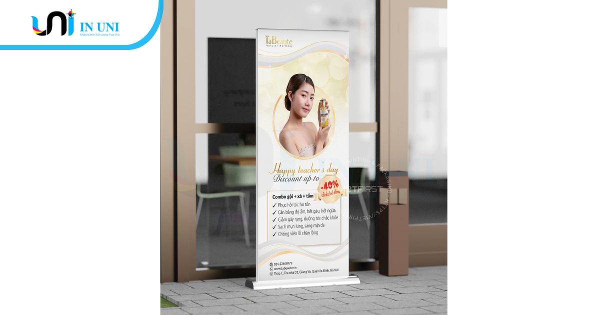 Cách để có một thiết kế standee đẹp - thu hút